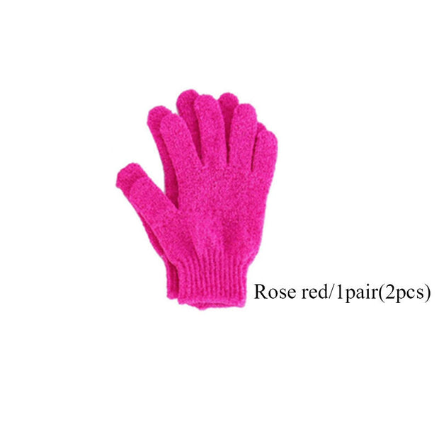 Candy Color Bath Towel Gloves