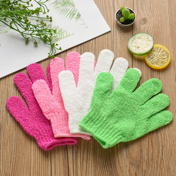 Candy Color Bath Towel Gloves