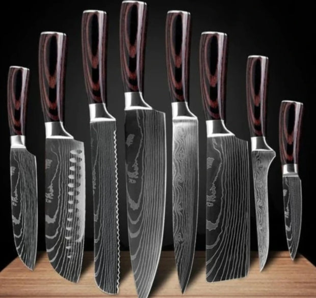 Carpenter's Chef Knife Set (6-Piece/8-Piece)