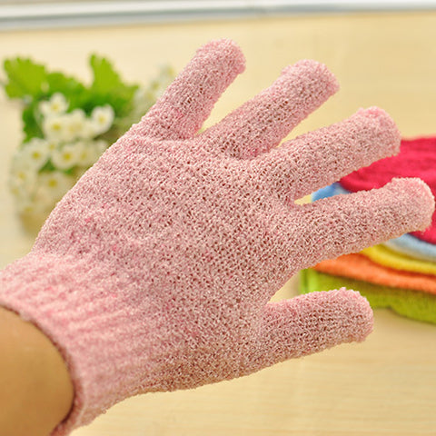 Candy Color Bath Towel Gloves