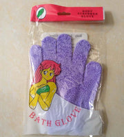 Candy Color Bath Towel Gloves