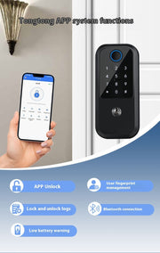 Smart Door Lock Card Electronic Password Entry Door