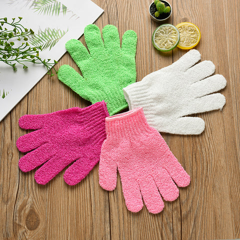 Candy Color Bath Towel Gloves