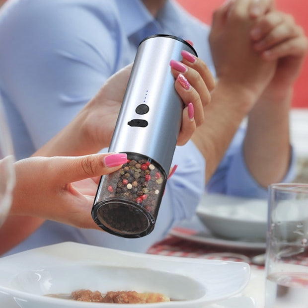 Rechargeable Electric Salt & Pepper Grinder Set with LED