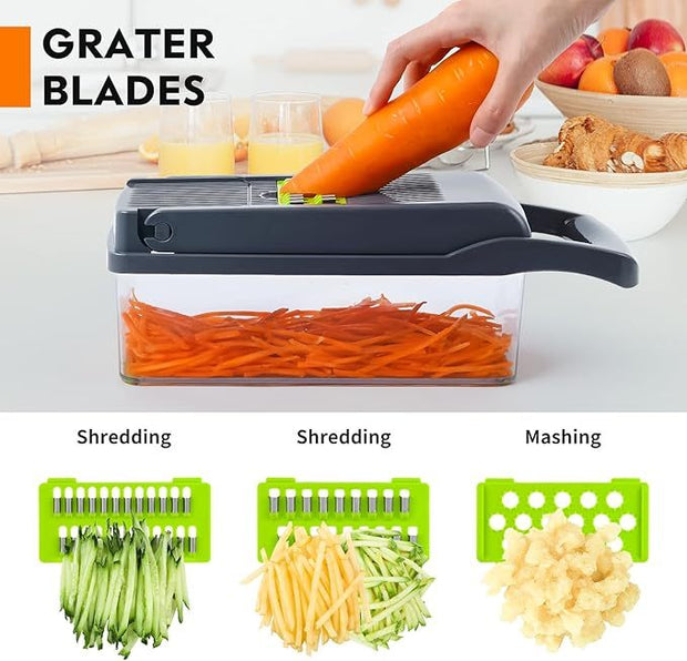 12-in-1 Vegetable Chopper & Slicer