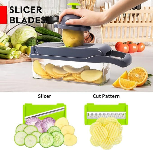 12-in-1 Vegetable Chopper & Slicer